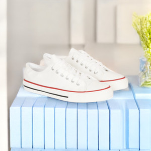MOZAFIA Comfortable Canvas Lace up Casual Sneakers Shoes For