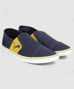 PUMA Elsu v2 Slip On Slip on Sneakers For Men Buy Peacoat Old Gold Color PUMA Elsu v2 Slip On Slip on Sneakers For Men Online at Best Price Shop Online