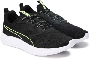 puma shoes leather black