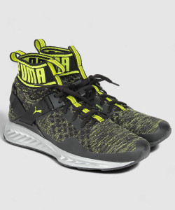 PUMA IGNITE evoKNIT NC Running Shoes For Men Buy Puma Black QUIET SHADE nrgy ye Color PUMA IGNITE evoKNIT NC Running Shoes For Men Online at Best