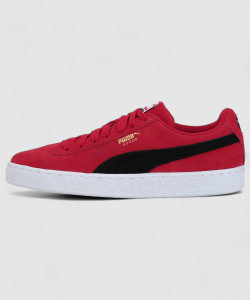 Puma suede black ribbon best sale