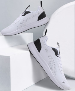 Mens white puma shoes deals