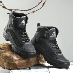 leo shoes Leo's Men's Jungle Anti-Slip Mid Top Outdoor Boots Boots For Men