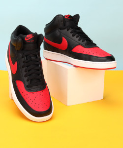 Nike red top and black shoes