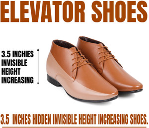Mens dress shoes 3 inch heel hot sale