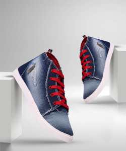 Denim discount shoes flipkart