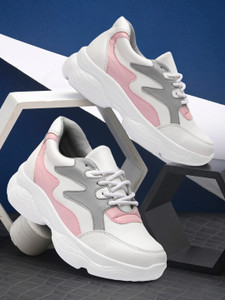 THE ALL WAY Women s Lace Up Trendy Casual Sneaker Shoes Sneakers