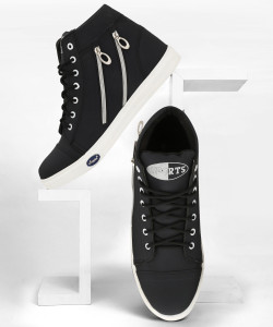 believe Partywear Casual Shoes for Men s Black 10 High Tops For