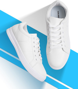 White outlet sneakers flipkart