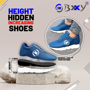 BXXY Men s 3 Inch Hidden Height Increasing Mesh Material Green Sports Lace Up Shoes Running Shoes For Men Buy BXXY Men s 3 Inch Hidden Height Increasing Mesh Material Green Sports Lace Up Shoes