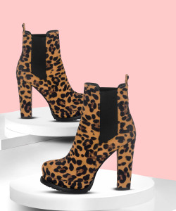 Oasis leopard print boots outlet