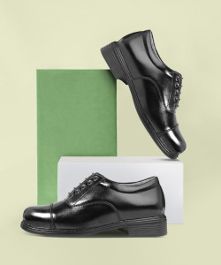 Joker Lightweight Faux Leather and Oxford Police Shoes for Men