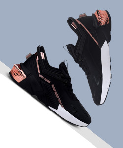 Puma noir discount et rose