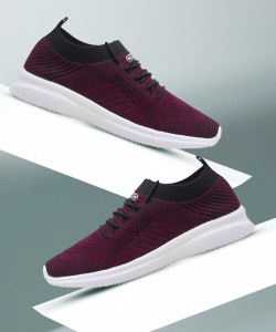 asian Easywalk 08 Running shoes for boys sports shoes for men Latest Stylish Casual sneakers for men Lace up lightweight maroon shoes for running walking gym trekking hiking party For