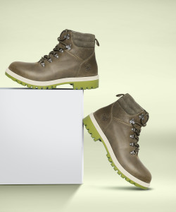 Woodland men's leather boots cheap