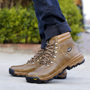 Kraasa men's synthetic deals leather boots