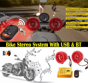 Music system best sale for bike