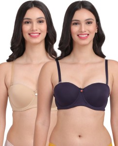 AMOUR SECRET Demi cup Underwired Pushup Bra Women Balconette