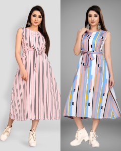Tozluk Lady Women Maxi Multicolor Dress - Buy Tozluk Lady Women Maxi  Multicolor Dress Online at Best Prices in India