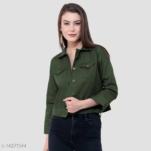 Girls coloured denim jacket discount
