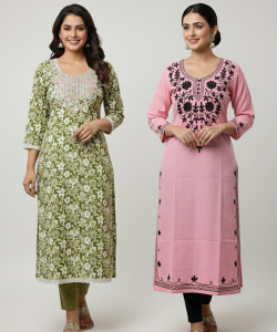 Andheriyas Collection Women Floral Print Kurta