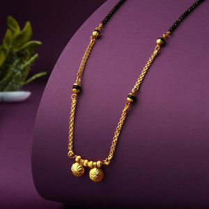 SHRISHTI FASHION Marvellous Vaati Design Gold Plated Mangalsutra
