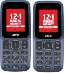 Itel ACE 2 Young SET OF TWO|NEW HANDS FREE| AND |CALL WAITING FUNCTION| (DEEP BLUE)(BLUE)