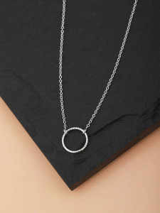 AMBLY Silver Ring Necklace Silver Pendant Price in India Buy
