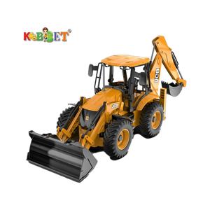 2in1 Unbreakable Pull Back JCB Loader Vehicle Toy for