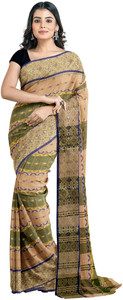 Buy Ganesh plastic and industry Woven Tant Pure Cotton Green