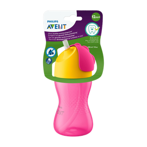 Straw Cup SCF798/00 | Assorted Color | 12M+ age | BPA free | Pack of 1