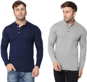 Full sleeve t shirts with collar combo best sale