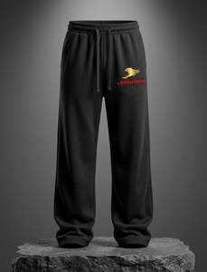 Lakatos Printed Men Black Track Pants
