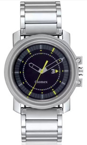 Giomex G3039SM04 Black Grey 1 Strap Silver Chain Premium Timepiece to wearing in Office Party Function Analog Watch For Men Buy Giomex G3039SM04 Black Grey 1 Strap Silver Chain Premium Timepiece