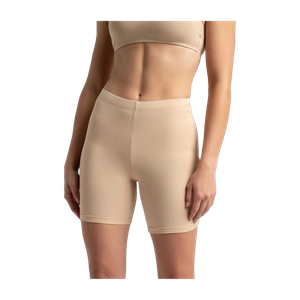 1529 High Coverage Super Combed Cotton Elastane Stretch With Concealed Waistband Women Boy Short Beige Panty