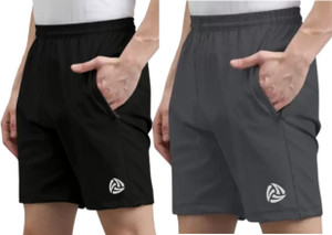 Khaita Enterprises Printed Men Black Gym Shorts Buy Khaita