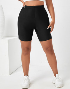 Plus size black cycling shorts cheap