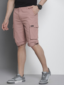The Indian Garage Co. Solid Men Purple Cargo Shorts Buy The