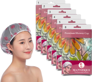 MAJESTIQUE Shower Cap Ideal for All Hair Lengths and Thicknesses