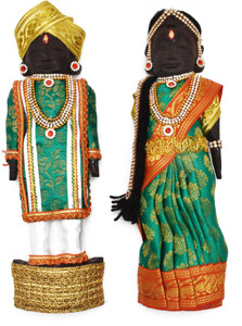 justhandmade Marapachi Bommai Wooden Dolls Golu Bommai