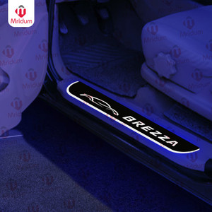 MRIDUM Brezza Car Design Door still plate pack of 4 Door Sill