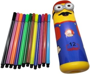 6175 Minions Sketch Pen Set with Attractive Designed Case Pack of 12   trendshopyin