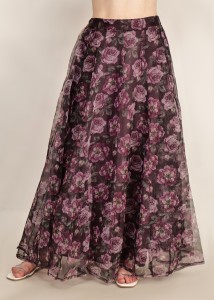 frolic rolic Floral Print Women Flared Brown Skirt