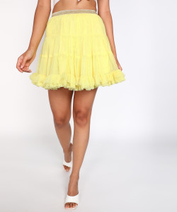 Forever 21 unirary mustard skirt