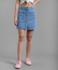 Denim skirt flipkart sales