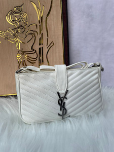 Ysl white sling bag cheap