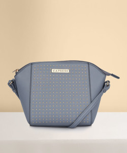 Caprese Blue Sling Bag Jena pu handbag 4 lg ash blue Blue Price in India Flipkart
