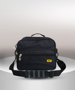 SM Black Sling Bag Black Collection Pouch Black Price in India