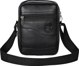 asd Black Sling Bag Stylish leather Sling bag for men women Side Crossbody bag for travel Black Price in India Flipkart