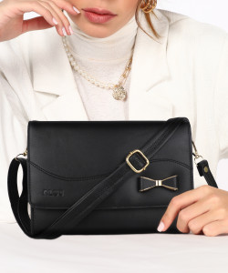 ALSU Black Sling Bag Women sling bag Black Price in India Flipkart